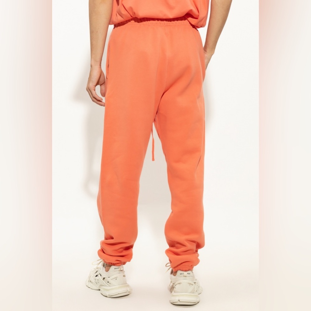 Essentials FEAR OF GOD ESSENTIALS Logo-Appliquéd Jersey Sweatpants | Coral | NEW - Picture 5 of 16
